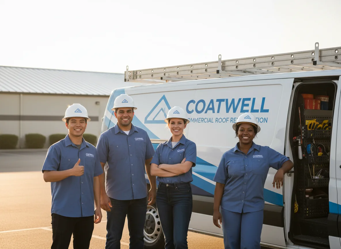 Commercial roof coating company in Simonton, TX