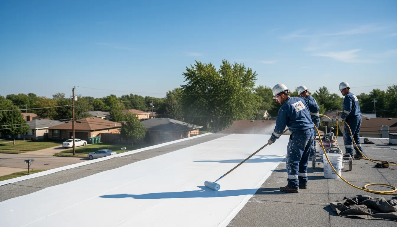 Commercial roof coating in Simonton, TX near me